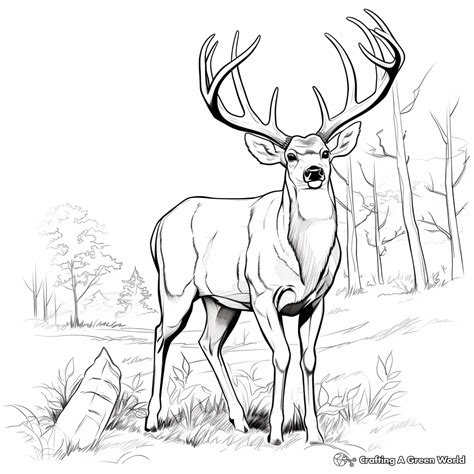 Deer Free Coloring Pages