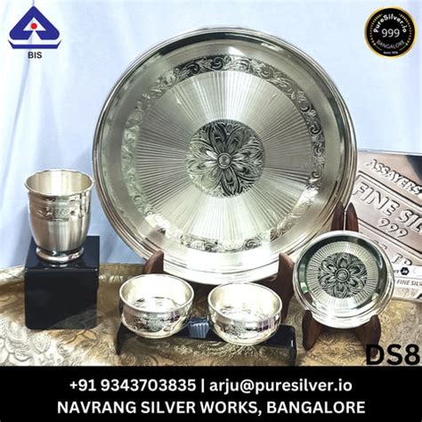 Designer Silver Dinner Sets at Wholesale Price | BIS-Hallmarked for ...