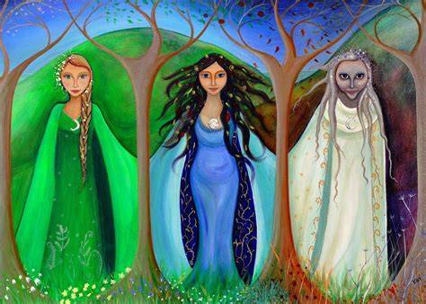 Triple Goddess, Maiden, Mother, Crone Greeting Card - 7" x 5" | eBay UK