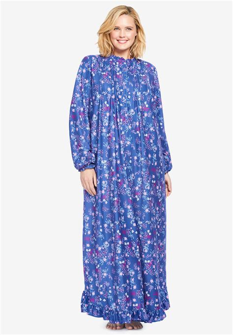 Womens Long Sleeve Warm Nightgowns at Heather Summers blog