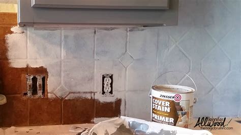 How to Paint Kitchen Tile and Grout - an Easy Kitchen Update