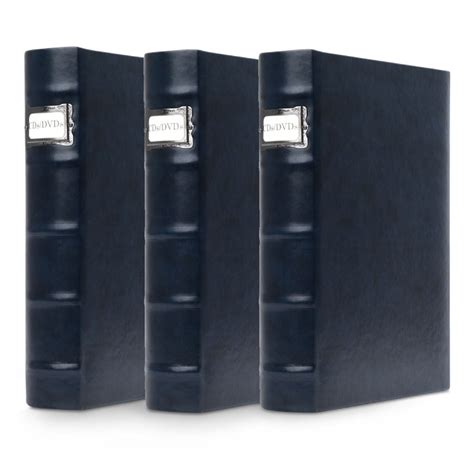 Bellagio-Italia CD/DVD Storage Binder - Corona Lago - Leather - 144-Disc Capacity - Storage ...