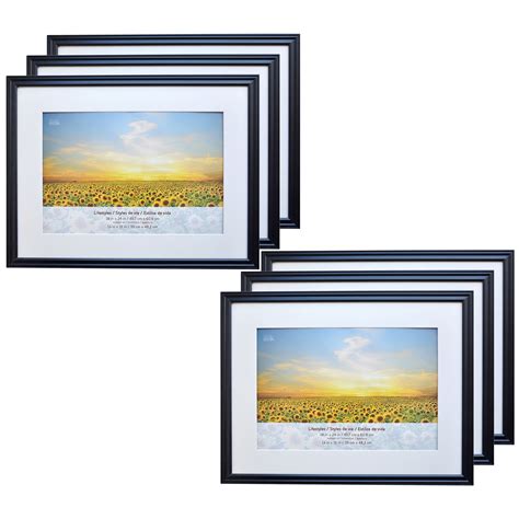 6 Pack: Black 13" x 19" Frame with Mat, Lifestyles™ by Studio Décor ...