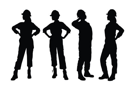 Construction Worker Silhouette Clip Art Workman Worker Silhouette, May