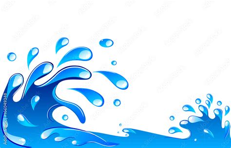 Water splash Stock Vector | Adobe Stock