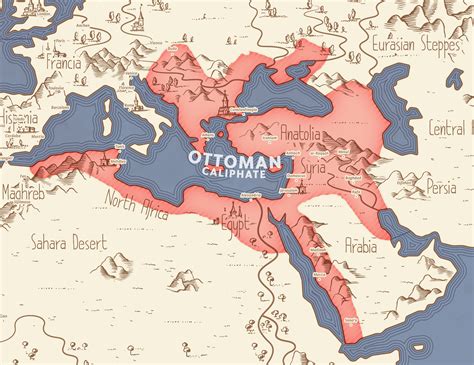 Ottoman Empire Peak Map Османская империя Эдит
