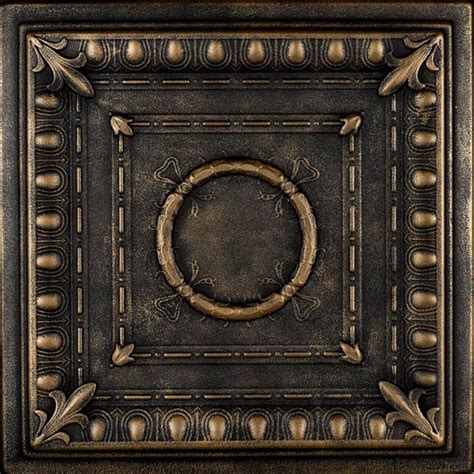 A La Maison Ceilings Romanesque Black Brass 1.6 ft. x 1.6 ft ...