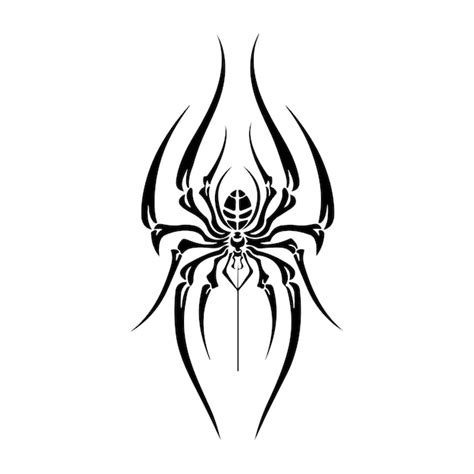 Spider silhouette vector art and illustration | Premium AI-generated vector