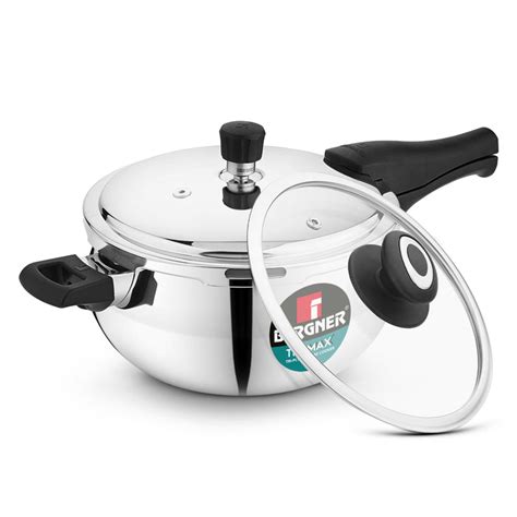 Trimax ORB Tri-Ply Stainless Steel Outer Lid Pressure Cooker