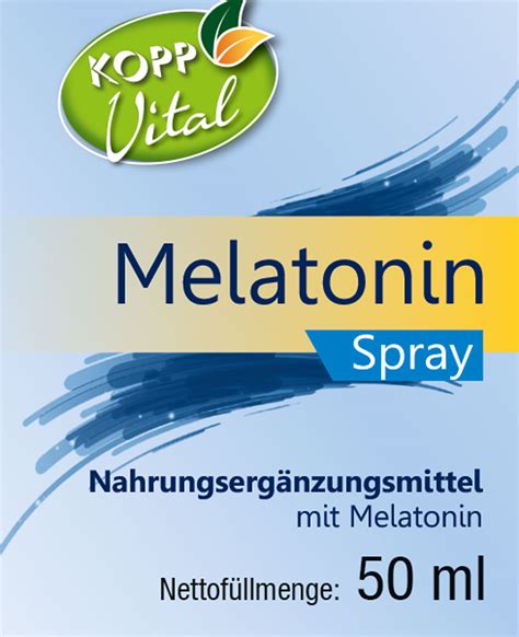Kopp Vital® Melatonin Spray / 1 mg / 50 ml - Schlaf Nahrungsergänzungsmittel - Kopp Verlag