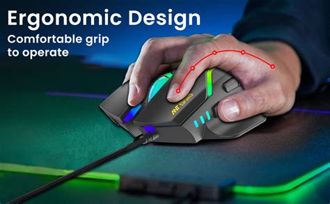 Ant Esports GM320 Fire Flare RGB Optical Wired Gaming Mouse