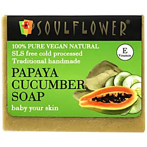 Buy Soulflower Pure Sandalwood Oil Cleansing Soap Bar For Men Women ...