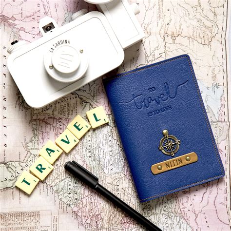 Buy "Travel is to live" Personalized Passport Holder - The Messy Corner