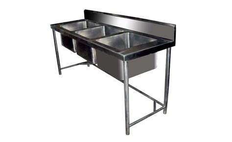 Three Sink Unit - SM Canteen Equipments Pvt Ltd