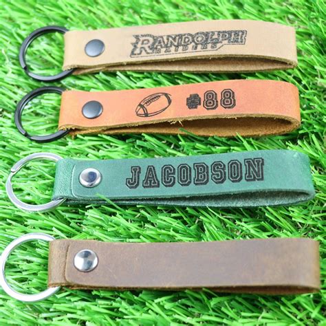 SLIM Personalized Football Keychain - Lucas Gift