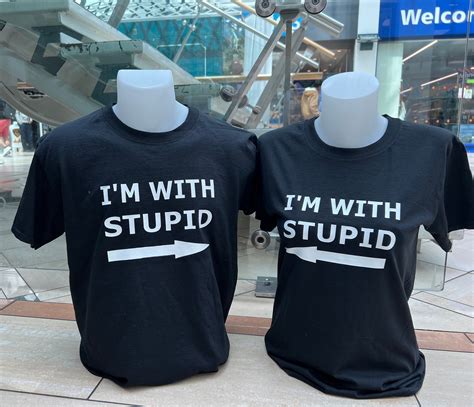 I’m With Stupid Shirt / Matching Couple Shirts / Funny Sarcastic T ...