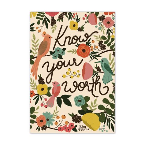 Know Your Worth Art Print – Riya Designs