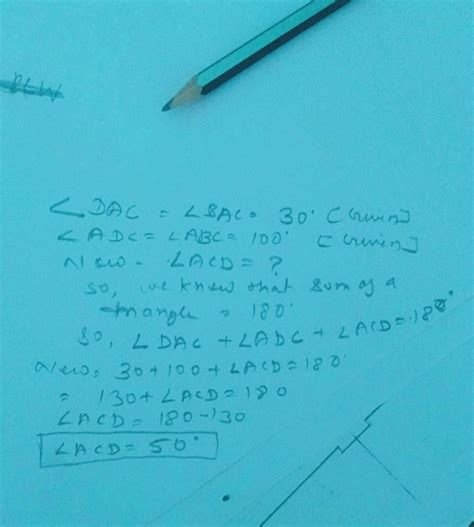 In the adjoining figure,ABC andcong; ADC. Ifandang;BAC =30 andandang ...