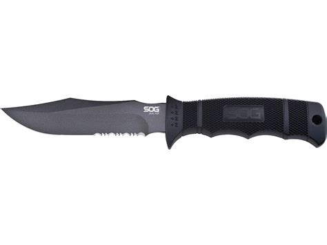 SOG Seal Pup Fixed Blade Knife 4.75 Partially Serrated Clip Point