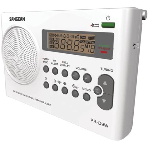 Sangean AM/FM/NOAA Weather Alert Rechargeable Radio - Handheld, Public ...
