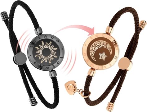 TOTWOO Long Distance Touch Bracelets for Couples, Vibration India | Ubuy