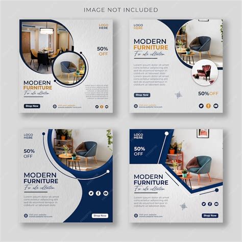 Modern furniture collection and instagram template | Premium PSD