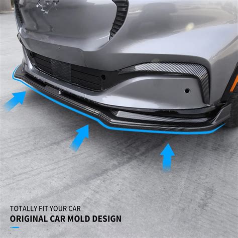 Buy ಬೋಮ್ಲಿ ಫಿಟ್ 2021 2022 2023 ಮುಸ್ತಾಂಗ್ ಮ್ಯಾಕ್-ಇ ಫ್ರಂಟ್ ಸ್ಪ್ಲಿಟರ್ ...