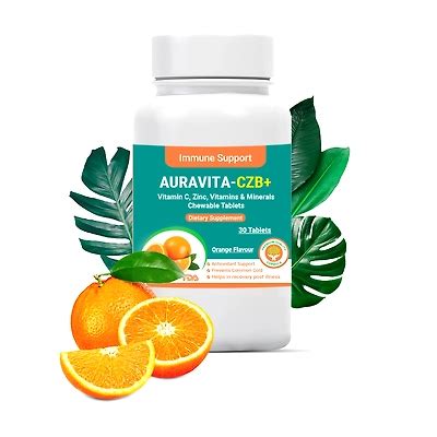 AURAVITA-CZB+ Pure Sugar Free Vitamin B Complex with Vitamin D & E ...