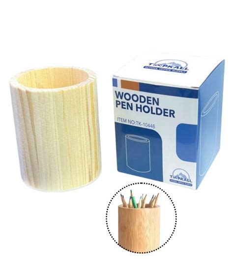 Tanjashop.com - Porte-Stylo en Bois Naturel, Organisateur Bureau ...