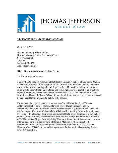 Letter of Recommendation | PDF