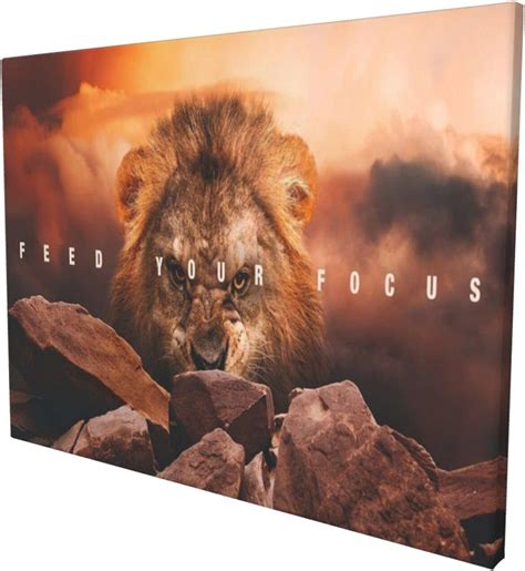 Buy Motivational Wall Art Office Theme Feed Your Focus Inspirational ...