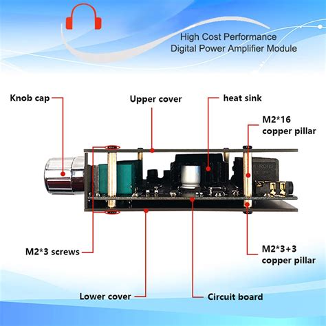 ZK-MT21 2.1 Channel Bluetooth Digital Amplifier Board 50WX2+100W