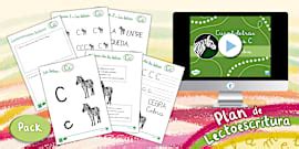 Pack de recursos: Plan de lectoescritura - La letra A