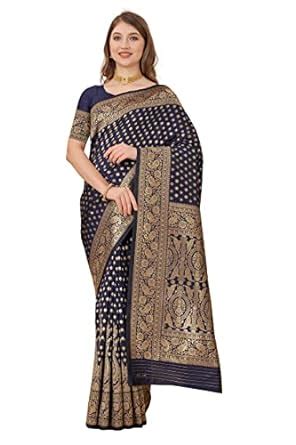 Buy Niwaa Pure Kanjeevaram Silk Saree With All Over Original Zari Butta ...