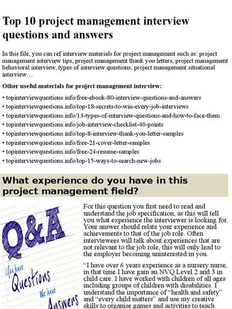 Project Management Test Questions and Answers 的图像结果