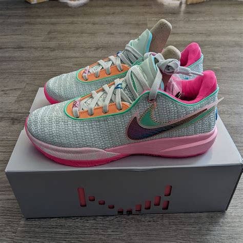 Nike LeBron XX Basketball Shoe, 9 & 10, Barely Green/Multi Color | Best ...