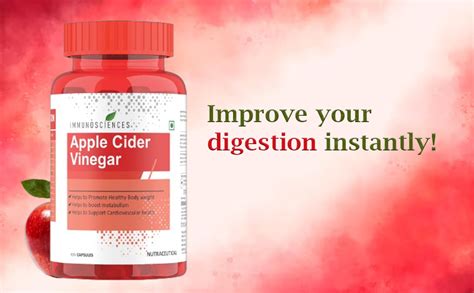 IMMUNOSCIENCES Premium Apple Cider Vinegar Capsules for Women & Men ...