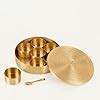 Buy K GOLDEN BRASS (01) handcrafted Brass Spice Box Set For Kitchen ...