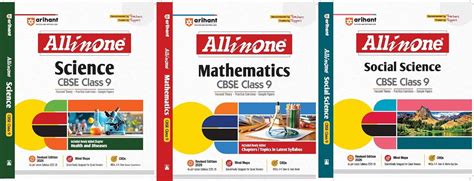 Arihant Class 9 - All in One - CBSE - Science + Maths + SST - Set of 3 ...