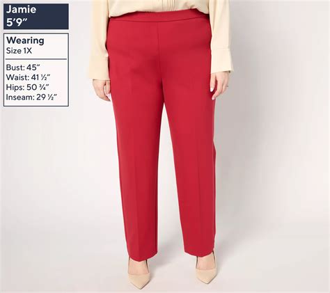 Susan Graver Petite Ponte Knit Straight-Leg Pull-On Pants - QVC.com