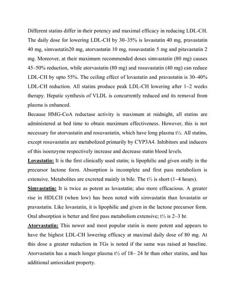 Anti-Hyperlipidimic drugs.pdf, CLASSIFICATION, MOA, Adverse effects, Uses, Examples ...