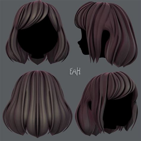 hairstyle 3d model