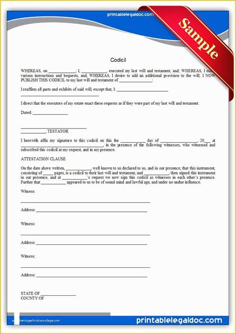 printable last will and testament template microsoft word