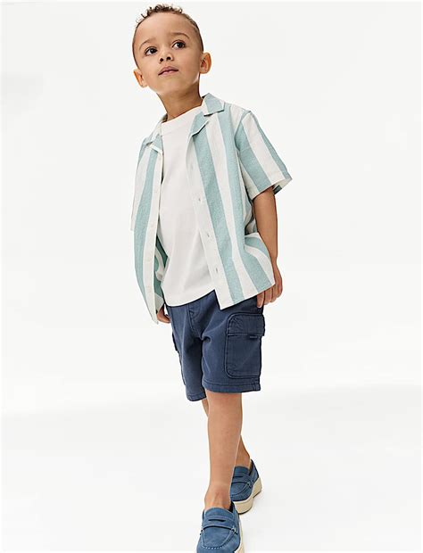 Buy 2pc Cotton Rich Shirt & T-Shirt Set (2-16 Yrs) at Marks & Spencer