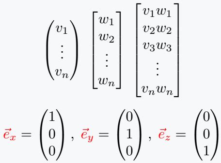 How do you represent a column vector in LaTeX?