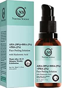 Nuerma Science AHA 30% + BHA 5% + PHA 2% Face Peeling Solution Serum ...