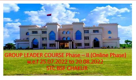 Govt. of India, Ministry of Home Affairs: Border Security Force - LMS ...