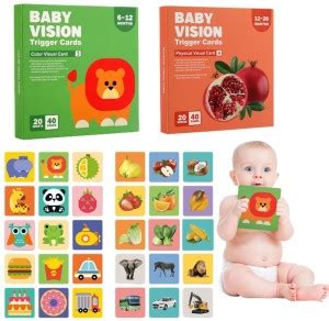 Ji And Ja Montessori Sensory Baby Visual Stimulus Flashcards ...