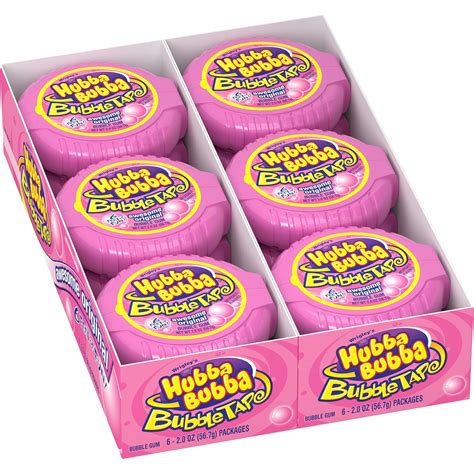Amazon.com : Hubba Bubba Bubble Gum Original Bubble Gum, 2 Ounce (Pack ...