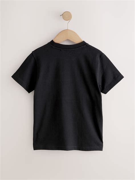 Buy Black/Neutral Colourblock Short Sleeve T-Shirt (3-16yrs) from Next ...